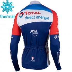 Maillot vélo 2021 Team TotalEnergies Hiver Thermal Fleece N001
